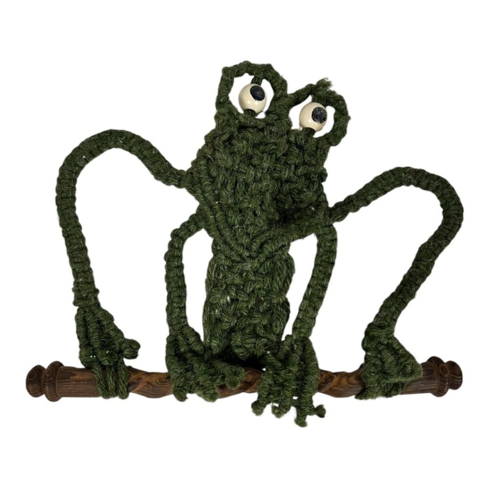 Macrame Frog‎ Wall Decor
